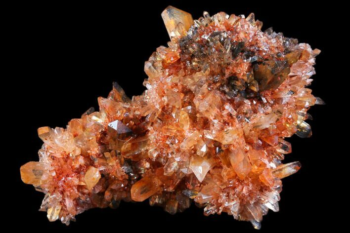 Orange Creedite Crystal Cluster - Durango, Mexico #79389